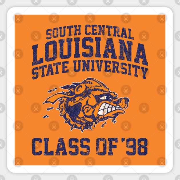 South Central Louisiana State University Class of 98 (Variant) Sticker by huckblade